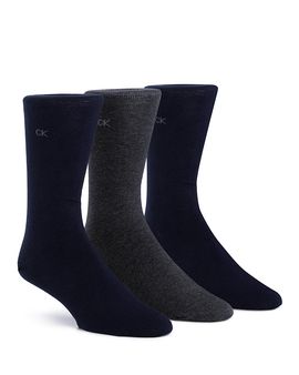 Calvin Klein Calvin Klein Flat Knit Crew Socks, Pack of 3