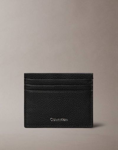 Calvin Klein Calvin Klein foil embossed card holder in black
