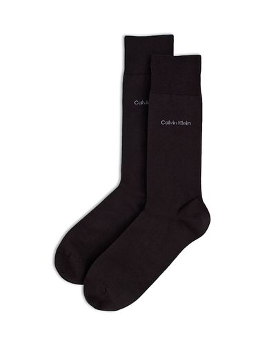 Calvin Klein Calvin Klein Giza Cotton Flat Knit Socks