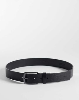 Calvin Klein Calvin Klein grain buckle belt 35mm in black