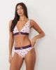 Calvin Klein Calvin Klein graphic logo print high waist bikini brief in pink-Orange - 1