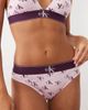 Calvin Klein Calvin Klein graphic logo print high waist bikini brief in pink-Orange - 3