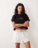 Calvin Klein Calvin Klein heritage cotton logo waistband shorts in classic white - 1