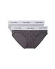Calvin Klein Calvin Klein Icon Cotton Modal bikini briefs 2pk in dark gray printed/light gray - 1