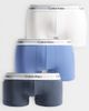 Calvin Klein Calvin Klein Icon Cotton Stretch 3 pack low rise boxer briefs in white/blue/gray - 1