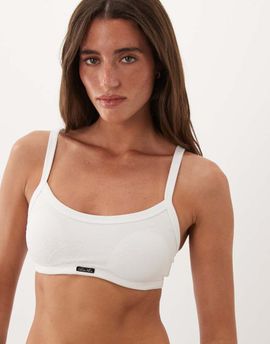 Calvin Klein Calvin Klein Icon Lace lightly lined bralet in white