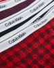 Calvin Klein Calvin Klein Icon Logo 5 pack thongs in black/gray/burgundy/red tartan plaid-Multi - 2