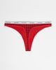 Calvin Klein Calvin Klein Icon Logo 5 pack thongs in black/gray/burgundy/red tartan plaid-Multi - 3