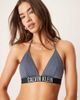 Calvin Klein Calvin Klein Intense Power triangle bikini top in gray blue - 2