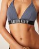Calvin Klein Calvin Klein Intense Power triangle bikini top in gray blue - 4