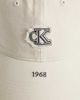 Calvin Klein Calvin Klein Jeans canvas cap with frayed logo in cream-Neutral - 2