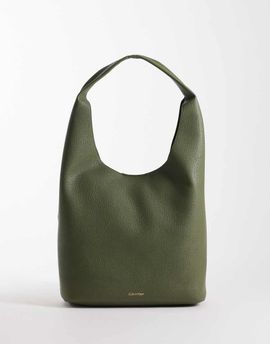 Calvin Klein Calvin Klein Jeans medium slouchy bucket bag in khaki-Green