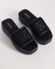 Calvin Klein Calvin Klein Jeans mesh flatform sandals in black - 1