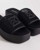 Calvin Klein Calvin Klein Jeans mesh flatform sandals in black - 2