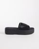 Calvin Klein Calvin Klein Jeans mesh flatform sandals in black - 3