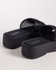 Calvin Klein Calvin Klein Jeans mesh flatform sandals in black - 4