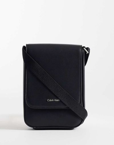 Calvin Klein Calvin Klein Jeans raised logo crossbody bag in black