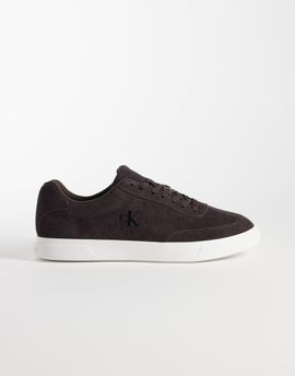 Calvin Klein Calvin Klein Jeans suede cupsole sneakers in black