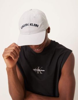 Calvin Klein Calvin Klein Jeans varsity logo cap in gray