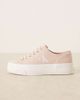 Calvin Klein Calvin Klein Jeans Vulc flatform canvas sneakers in pink and white - 2