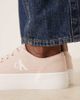 Calvin Klein Calvin Klein Jeans Vulc flatform canvas sneakers in pink and white - 3