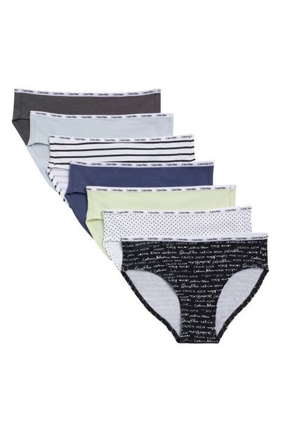 Calvin Klein Calvin Klein Kids' 7-Pack Cotton Stretch Bikinis