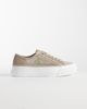 Calvin Klein Calvin Klein lace up flatforms in beige-Neutral - 1