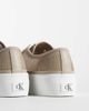 Calvin Klein Calvin Klein lace up flatforms in beige-Neutral - 3