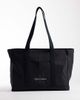 Calvin Klein Calvin Klein large nylon logo tote bag in black - 1