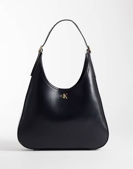 Calvin Klein Calvin Klein large sleek bucket bag with gold details in black