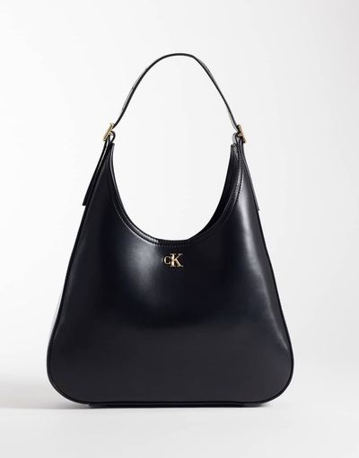 Calvin Klein Calvin Klein large sleek bucket bag with gold details in black
