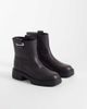 Calvin Klein Calvin Klein leather chunky ankle boots with buckle in fudge brown - 3