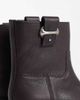 Calvin Klein Calvin Klein leather chunky ankle boots with buckle in fudge brown - 4