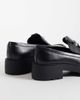 Calvin Klein Calvin Klein leather chunky loafers with silver hardware detail in black - 3