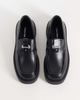 Calvin Klein Calvin Klein leather chunky loafers with silver hardware detail in black - 4