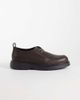 Calvin Klein Calvin Klein leather combat apron laceup shoes in chocolate brown - 1