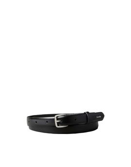 Calvin Klein Calvin Klein leather essential buckle 20mm belt in black