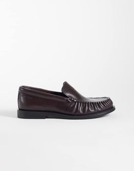 Calvin Klein Calvin Klein leather essential loafers in fudge brown
