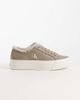 Calvin Klein Calvin Klein leather flatform sneakers with fur lining in taupe-Neutral - 1