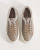 Calvin Klein Calvin Klein leather flatform sneakers with fur lining in taupe-Neutral - 4