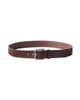 Calvin Klein Calvin Klein leather grain roller buckle 40mm belt in chestnut brown - 2