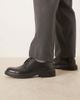 Calvin Klein Calvin Klein leather lace up loafers in black - 1