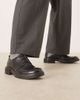 Calvin Klein Calvin Klein leather lace up loafers in black - 4