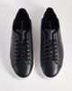 Calvin Klein Calvin Klein leather low profile cupsole sneakers in black - 2