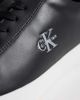 Calvin Klein Calvin Klein leather low profile cupsole sneakers in black - 3