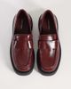Calvin Klein Calvin Klein leather patent chunky loafer in burgundy-Brown - 2
