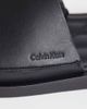 Calvin Klein Calvin Klein leather slides with debossed logo in black - 2