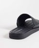 Calvin Klein Calvin Klein leather slides with debossed logo in black - 4