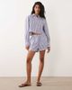 Calvin Klein Calvin Klein logo poplin track shorts in blue stripes - part of a set - 2
