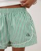 Calvin Klein Calvin Klein logo poplin track shorts in green stripe - 3